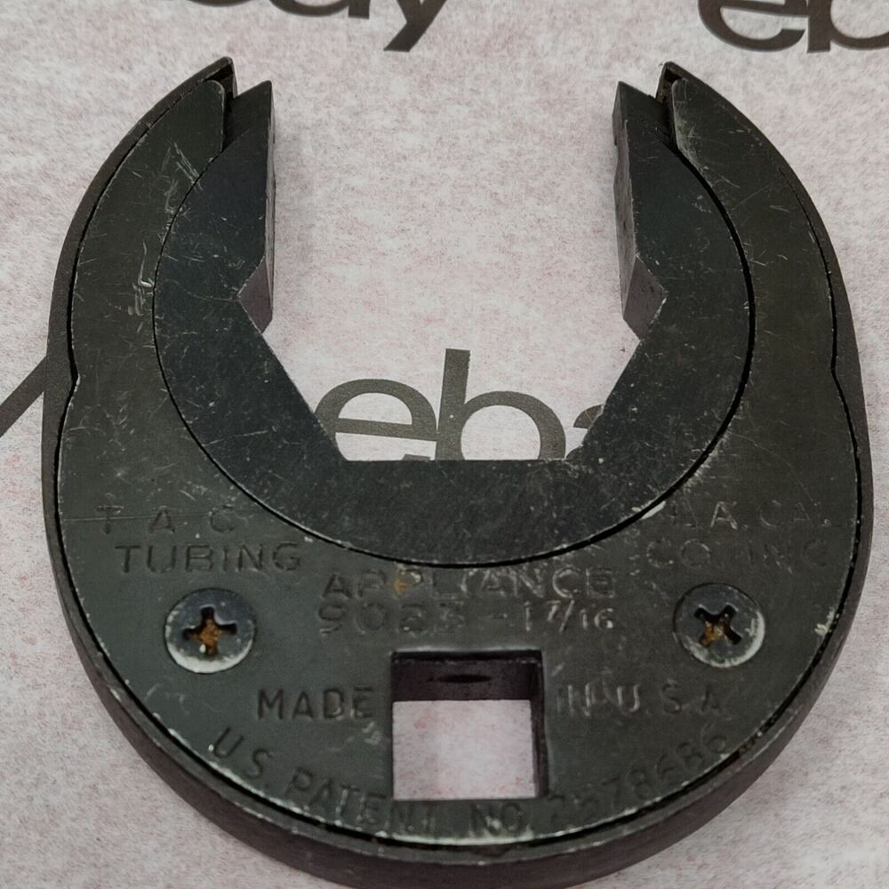 TAC Tubing Appliance 9023 1 7/16” Dr Ratcheting Crowsfoot 1/2” Dr **READ**